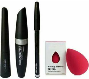RICH LOOK PUFF AND COMBO EYELINER,MASCARA ,EYEBROW PENCIL