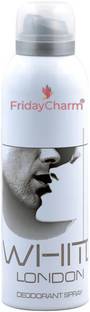 Fridaycharm London White Deodorant Body Spray 200ml Deodorant Spray  -  For Men & Women