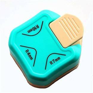 True-Ally 3 in 1 Corner Cutter Punch Size R4mm, R7mm and R10mm Plastic Grip Corner Paper Cutter