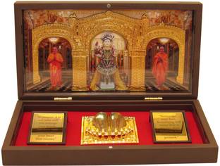 GoldGiftIdeas Swaminarayan Photo Frame with Charan Paduka Religious Frame