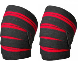 FEGSY Knee Support Wraps for Weightlifting, Gym Workout, Powerlifting, and Squats Knee Support