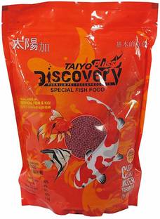 Taiyo Pluss Discovery Fish food with formula contains vitamins for growth Shrimp 1 kg Dry Adult Fish Food