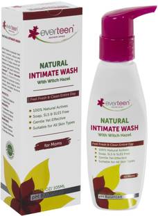 everteen Witch Hazel Natural Intimate Wash for Feminine Hygiene in Moms – 1 Pack (105 ml) Intimate Wash