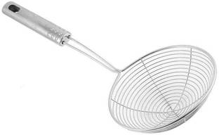 Shoppernation Stainless Steel Deep Frying Jhara Spatula Hot Plate Strainer