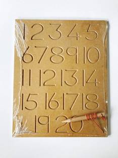 Ashmi Number Writing Practice Wooden Boards For Learning Kids