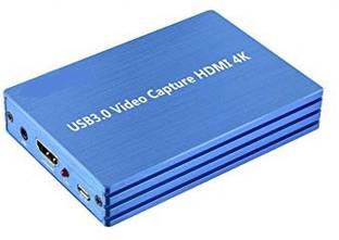 microware 4K HDMI Video Capture Device Capture Card Box USB3.0 HD 1080p Drive-Free Game Broadcast with Media Streaming Device