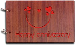 Heritagecrafts Happy Anniversary Love Smiley Scrapbook Photo Album
