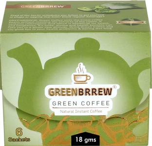GreenBrrew Natural Instant Green Coffee for Weight Loss with Probiotics Instant Coffee