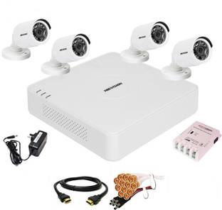 HIKVISION 4 Channal HD DVR 1080p 1Pcs,Outdoor Camera 4Pcs,combo set Security Camera