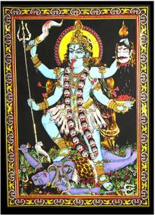 AMURA artisans Goddess Maa Durga Kali Art Tapestry