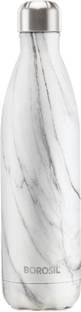 BOROSIL Bolt Marble Vacuum Insulated 750 ml Water Bottle, 24 Hours Hot and Cold Flask 750 ml Bottle