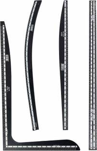 KHYATI Fashion Designing Hard Plastic Scale ,Set of 4 scales, L- Square, Arm Curve, Hip Curve & long ruler Sewing Kit Sewing Kit