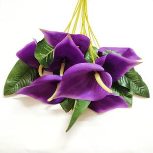 artificial hub Anthurium artificial flower Purple Peace Lily Artificial Flower