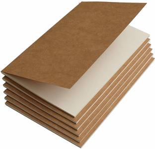 INNAXA Kraft Book A5 Notebook Blank 64 Pages