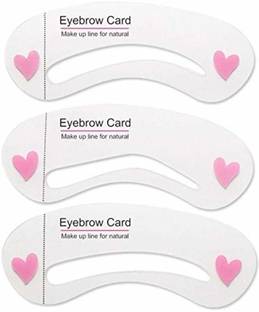 Vinayakart 3 Style Women Magic Eye Brow Class Drawing Guide Eyebrow Stencil Template Card Eyebrow Stencil