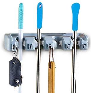 Vidisa Grey Plastic Broom Holder