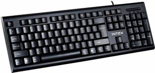 Intex Corona Pro Wired USB Standard Desktop Keyboard Compatible with Desktop, Laptop, Mac