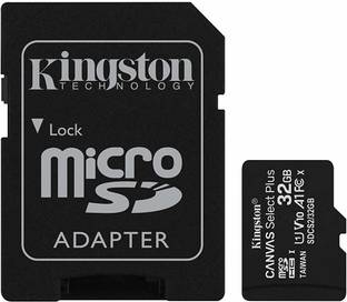 KINGSTON SDCS2/32GBIN Canvas Select Plus A1 32 GB MicroSDHC Class 10 100 MB/s  Memory Card Compatible with Mobile