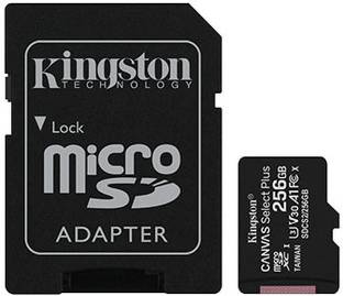 KINGSTON SDCS2/256GBIN Canvas Select Plus A1 256 GB MicroSDXC Class 10 100 MB/s  Memory Card Compatible with Mobile