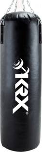 KRX Phantom 4 Feet Unfilled Black Punching Bag SRF Material with Chain Hanging Bag