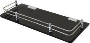 Spiry Bathroom Shelf(12 INCH)/Shelves/Acrylic Shelf For Home, Office, Hotels Acrylic, Stainless Steel Wall Shelf