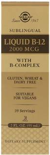 Solgar Sublingual, Liquid B-12, 2,000 mcg, 2 fl oz (59 ml)