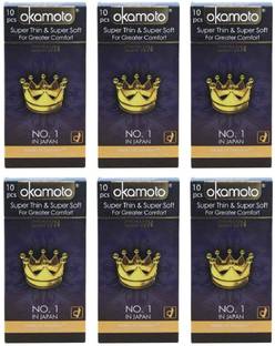 okamoto Crown Super Thin and Super Soft For Greater Comfort Condom
