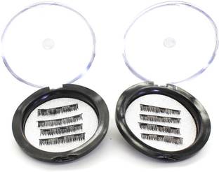 Vinayakart Triple Magnetic Eyelashes No-glue Eye Lashes Extension Ultra Thin Magnet-Lightweight 3D Reusable Eyelashes