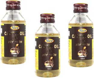 NICE Castor Oil for Fairness & Glow Skin ( 3 Pc x 100 ml )