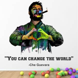 StickMe Che Guevara - Revolution - You Can Change The World - Motivational Inspiration Quotes Wall Sticker-SM826