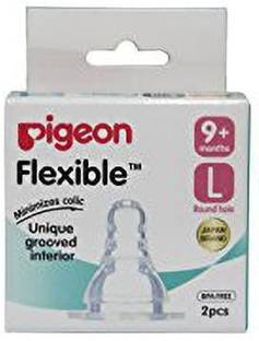 Pigeon Peristaltic Nipple 2 Pc L Siz Fast Flow Nipple