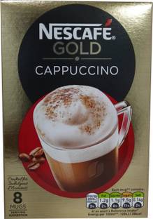 Nescafe Gold Cappuccino Instant Coffee Sachets (8 x 17g), 136g Instant Coffee