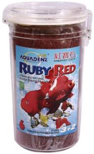 Aquadene Aquadene Ruby red Fish Food (1 Litre small Pellet) Imported 2000 ml Dry Young Fish Food