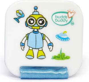 Buddsbuddy Premium BPA Free Baby Soft Silicone Pacifier Soother With Ribbon & Clip Soother