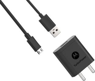 MOTOROLA 18 W Quick Charge 3 A Wall Charger for Mobile with Detachable Cable