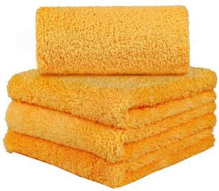 Sheen Orange,30X40CM,250GSM,PK4 Dry Microfiber Cleaning Cloth
