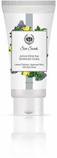 Seer Secrets Lemon Cypress Japanese Mint Active Silver Ion Deodorant Cream tube Deodorant Cream  -  For Men & Women