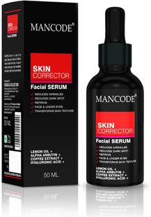 MANCODE Skin Corrector Facial Serum,50ml, Reduces Dark Spots, Transforms Skin texture, Enriched With Lemon Oil, Suitable All Skin Type.