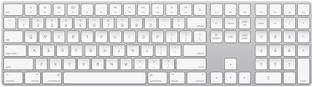 Saco Full Size Transparent Keyboard Cover Silicone Skin for Apple Magic with Numeric Keypad Model: MQ052LL/A(A1843) After 2015 November US Layout Keyboard Skin