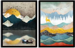 Painting Mantra Scenic view Matte Art Print Digital Reprint 17.5 inch x 13.5 inch Painting