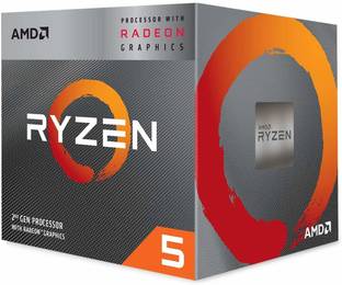 AMD Ryzen 5 3400G with Radeon RX Vega 11 Graphics & Wraith Spire Cooler (YD3400C5FHBOX) 3.7 Ghz Upto 4.2 GHz AM4 Socket 4 Cores 8 Threads 2 MB L2 4 MB L3 Desktop Processor