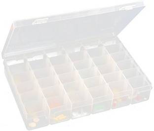 TINSUHG 36 Grid Transparent Plastic Box with Adjustable Partitions for Storing Drawer Divider