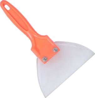 JAI BRUSH INDUSTRIES Putty Paint Scraper 5 Inch Rubber Blade with Plastic Handle Tool for Wall Floor Tile Synthetic Trim Paint Brush