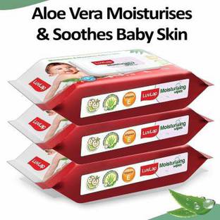 LuvLap MOISTURSING BABY WIPES 72 N PACK OF 3