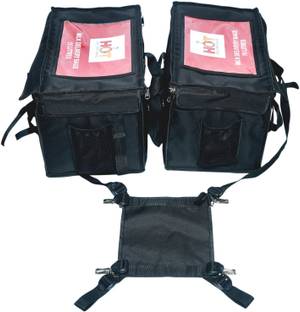 Hot Delivery Insulated 30 Litre Bulk Milk,Cold Items, Beverage Saddle Delivery Bag,Specially Design For Bulk Beverage Pick up & Delivery, Multi Use Bag with Inside Portable Partition Pack of 2 ,With 4 Ice Gel Pads L:19*W:12*H:12 (Inches) Waterproof Multipurpose Bag
