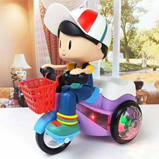 Kidz N Toys Stunt Tricycle Bump ,Dancing Toy, Battery Operated Toy