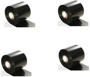youtech 55 mm X 300 Meters,(2.17inchX300meters) Thermal Transfer Barcode Ribbon (WAX), Set of 4 Ribbon Non-adhesive Paper Label