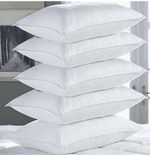 Changers Polyester Fibre Solid Sleeping Pillow Pack of 5