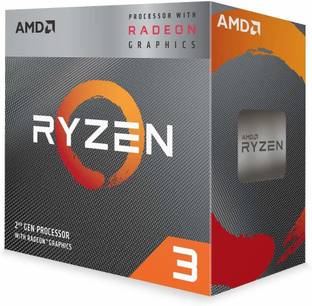 AMD Ryzen 3 3200G with Radeon Vega 8 Graphics (YD3200C5FHBOX) 3.6 Ghz Upto 4 GHz AM4 Socket 4 Cores 4 Threads 2 MB L2 4 MB L3 Desktop Processor