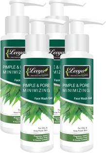 Leeya TEA TREE OIL NEEM AND LEMON OIL PIMPLE AND ACNE PORE MINIMIZING FACE WASH GEL 400 GM Face Wash